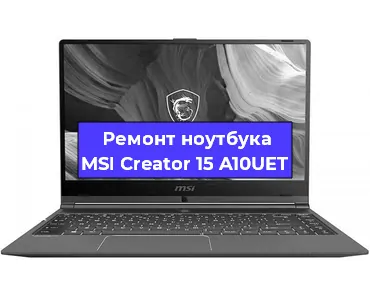 Чистка от пыли и замена термопасты на ноутбуке MSI Creator 15 A10UET в Белгороде